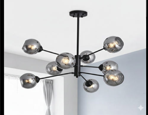 لوستر 9 شعله بزرگ مدرن دکور هیوا مدل A/238.9