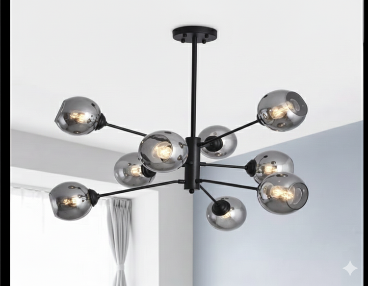 لوستر 9 شعله بزرگ مدرن دکور هیوا مدل A/238.9