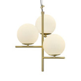 لوستر 3شعله حبابی دکور هیوا مدل A240.3 طلایی