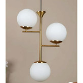 لوستر 3شعله حبابی دکور هیوا مدل A240.3 طلایی