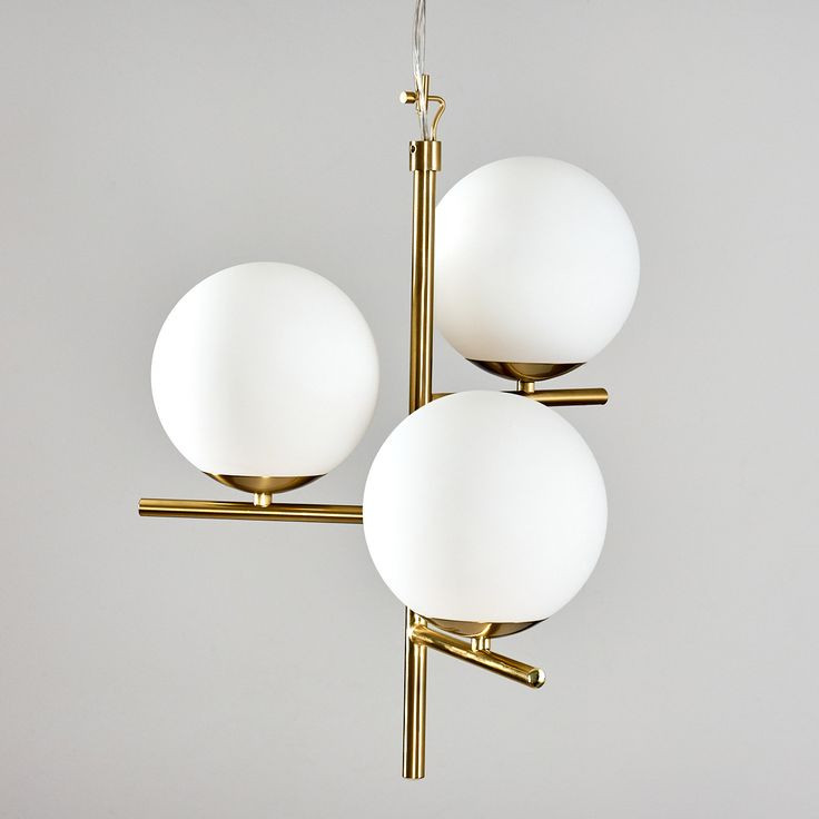 لوستر 3شعله حبابی دکور هیوا مدل A240.3 طلایی