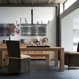 لوستر مدرن ۸ شعله خطی دکور هیوا مدل A255.8 با بدنه طلایی لوکس و طول ۱۱۰ سانتیمتر مناسب بالای میز ناهارخوری